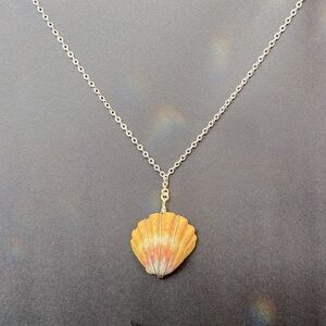 26” Sterling Silver Sunrise Shell Necklace